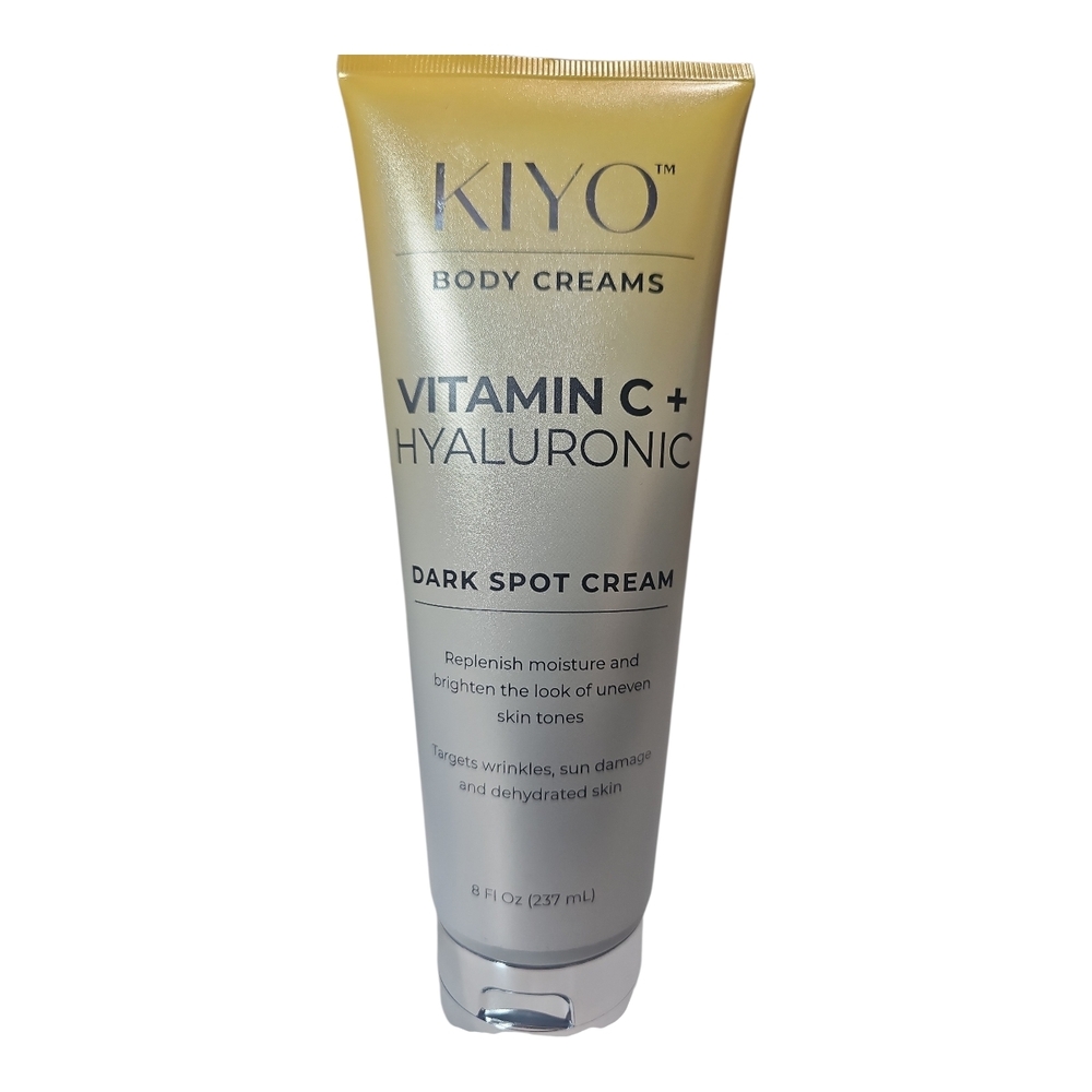 NEW KIYO Vitamin C + Hyaluronic Dark Spot Body Cream 8oz - Brightening & Hydrati
